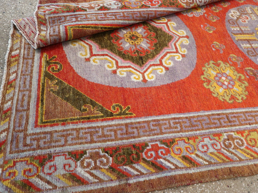 Antique East Turkestan Khotan Rug, No.23461 - Gss