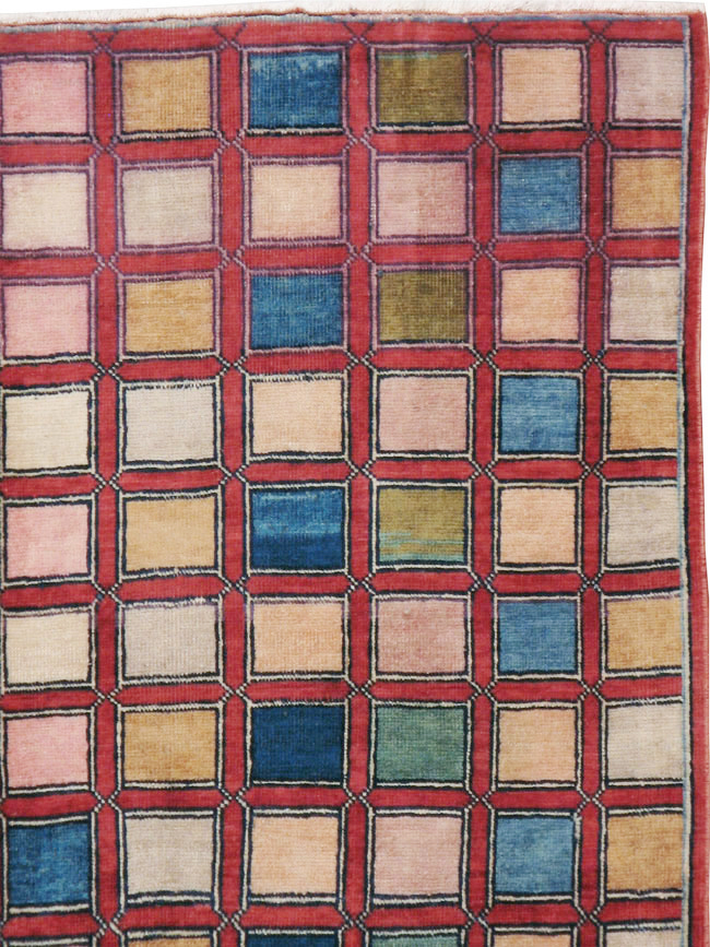 Vintage Kashan Modernist Rug, No.23473 - Gss