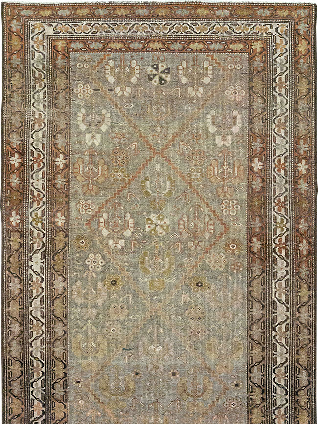 Vintage Persian Kurdish Runner, No.23475 - Gss