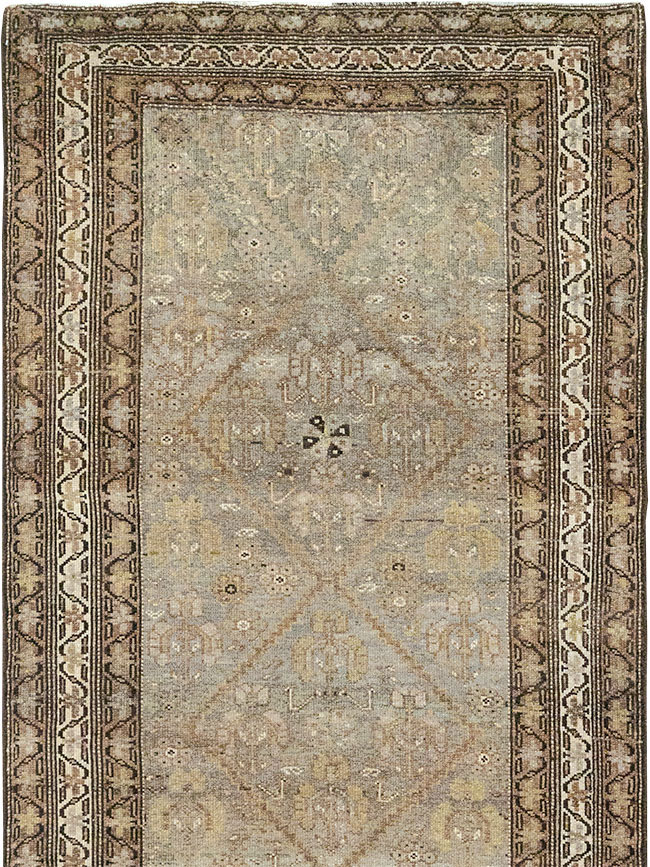 Vintage Persian Kurdish Runner, No.23475 - Gss