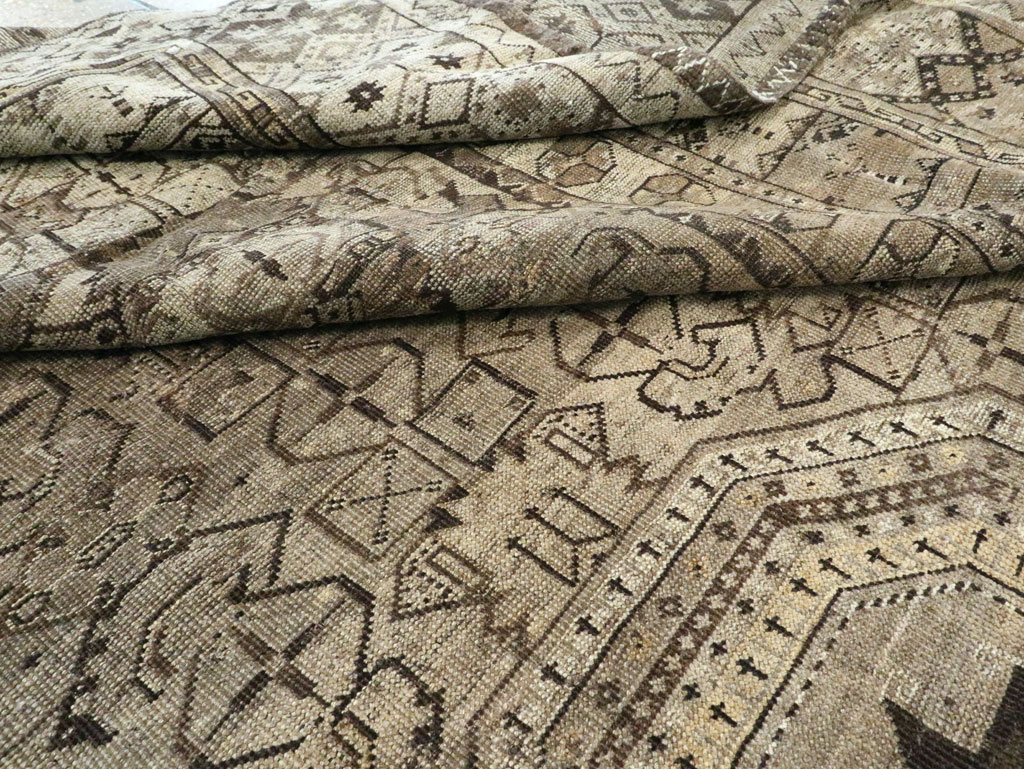 Antique Central Asian Beshir Carpet, No.23502 - Gss