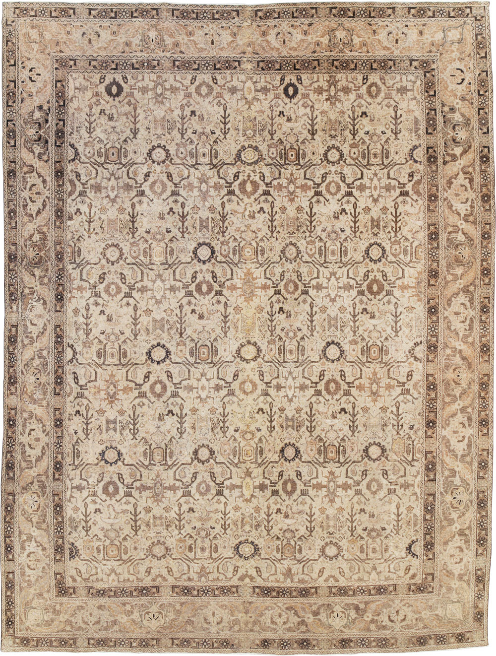 Antique Persian Tabriz Carpet, No.23527 - Gss