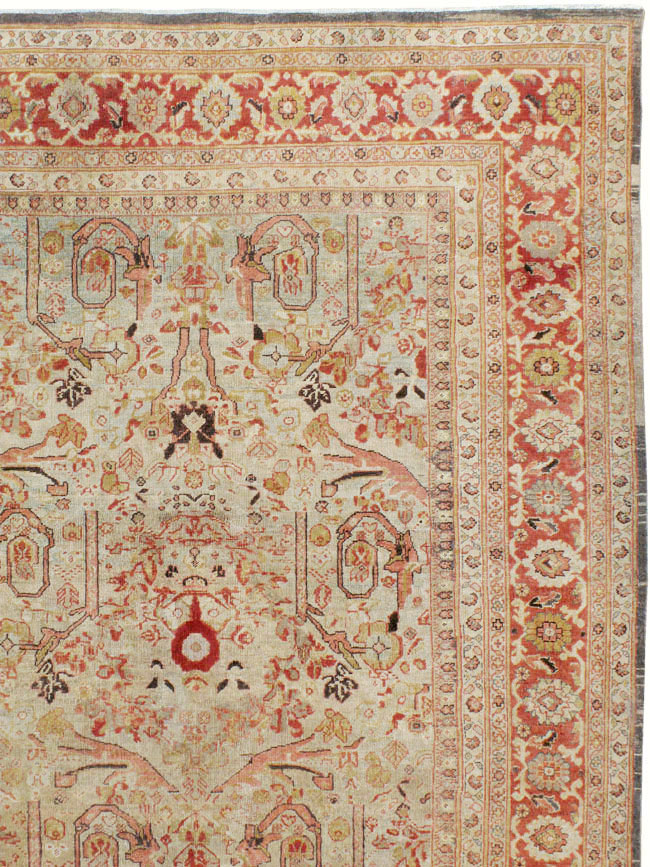 Antique Persian Mahal Carpet, No.23530 - Gss