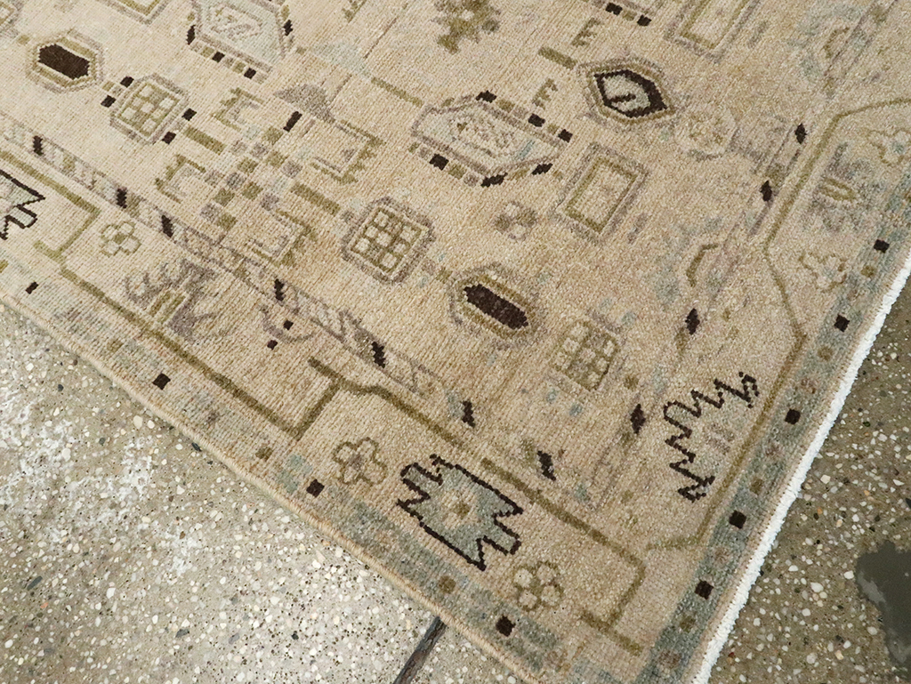 Vintage Persian Malayer Runner, No.23539 - Gss