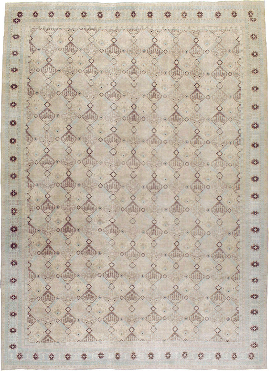 Vintage Persian Kashan Carpet, No.23545 - Gss