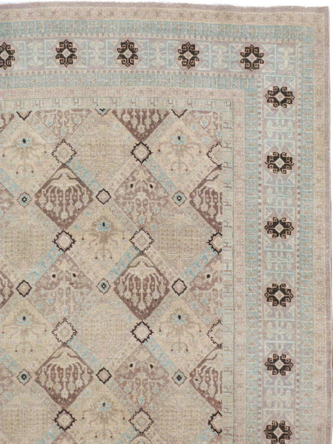 Vintage Persian Kashan Carpet, No.23545 - Gss