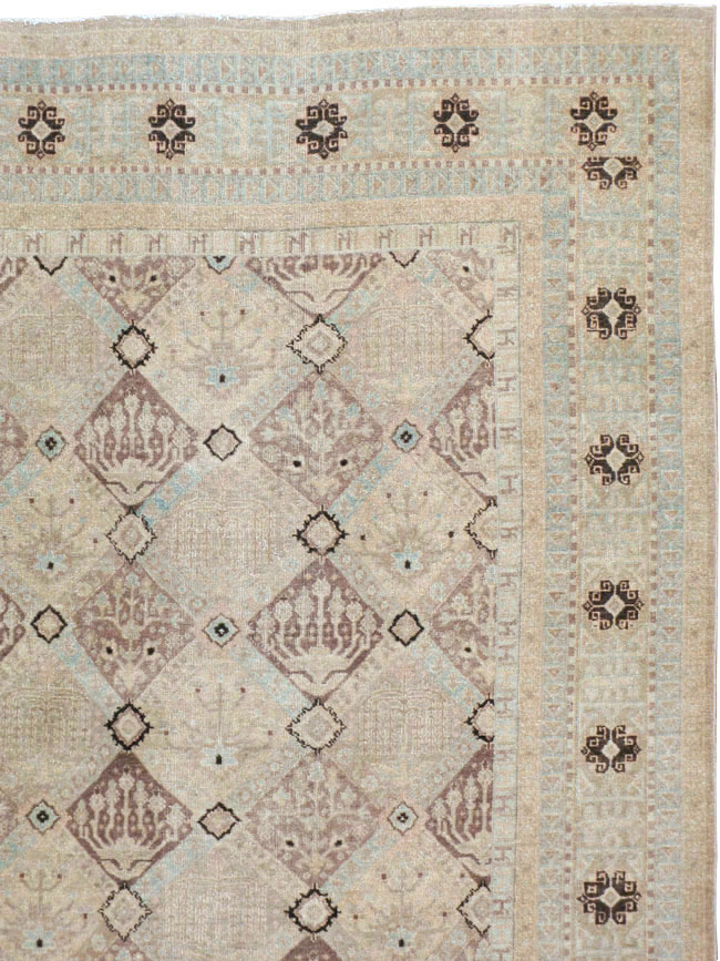 Vintage Persian Kashan Carpet, No.23545 - Gss