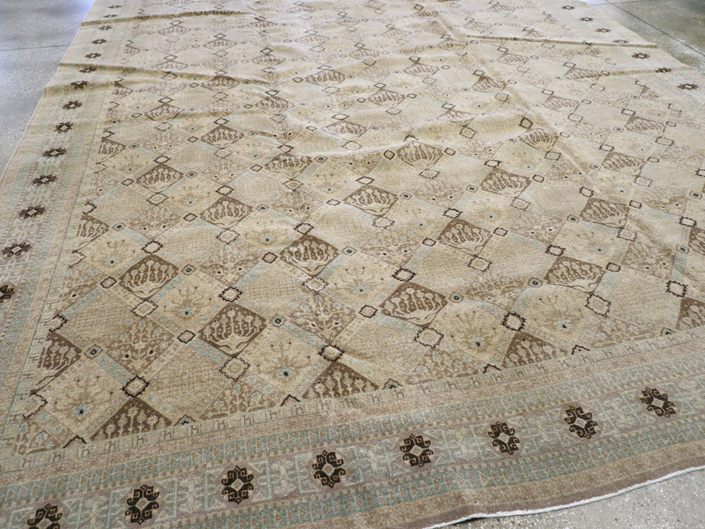 Vintage Persian Kashan Carpet, No.23545 - Gss