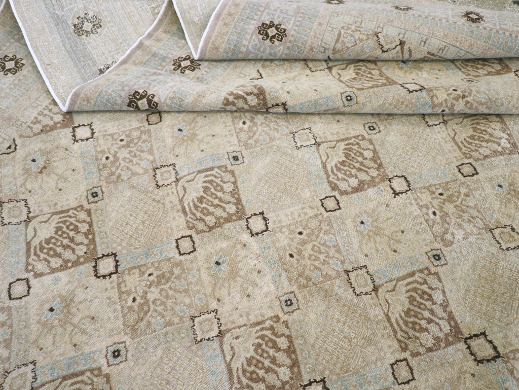 Vintage Persian Kashan Carpet, No.23545 - Gss