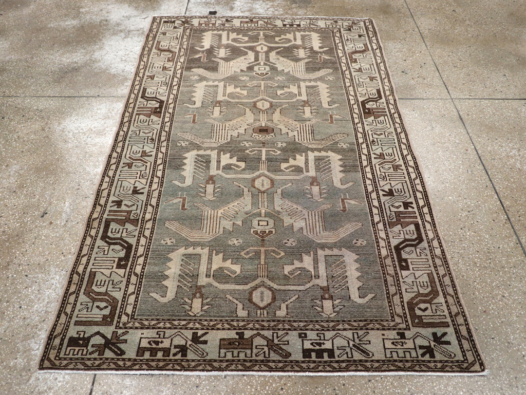 Vintage Persian Malayer Rug, No.23552 - Gss