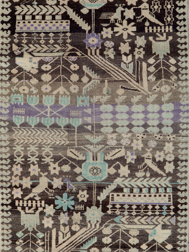 Vintage Persian Malayer Runner, No.23564 - Gss