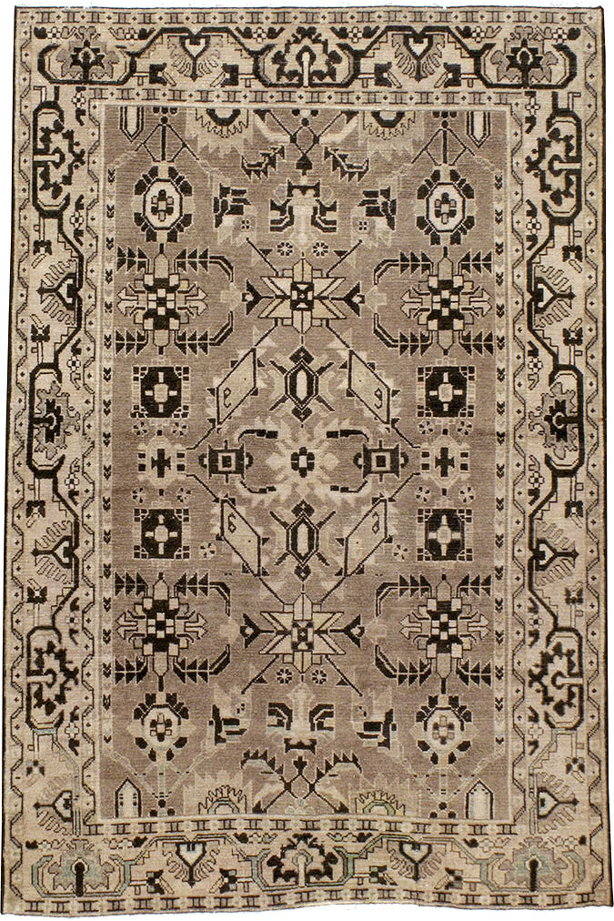 Vintage Persian Malayer Accent Rug, No.23567 - Gss