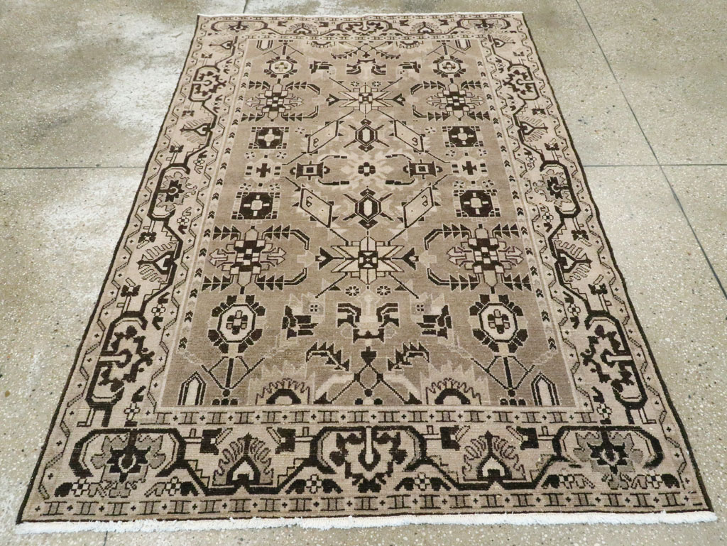 Vintage Persian Malayer Accent Rug, No.23567 - Gss