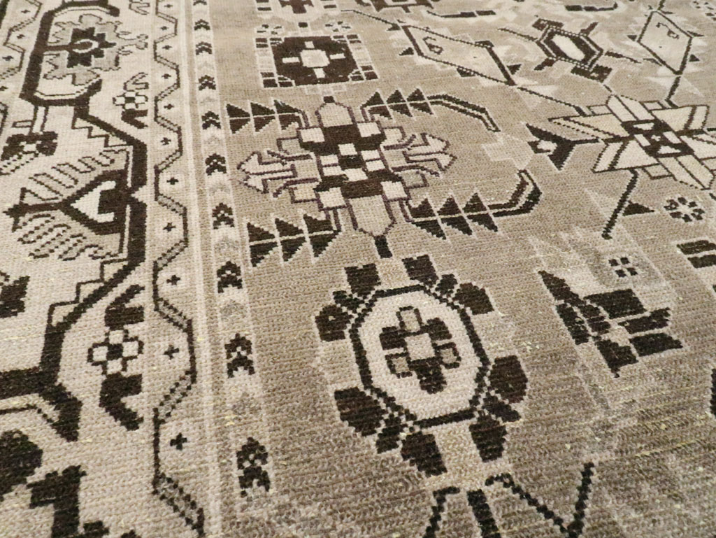 Vintage Persian Malayer Accent Rug, No.23567 - Gss