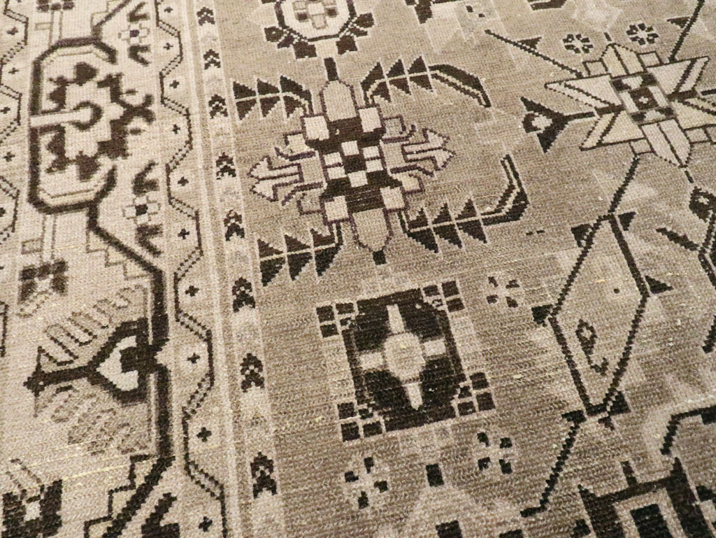 Vintage Persian Malayer Accent Rug, No.23567 - Gss