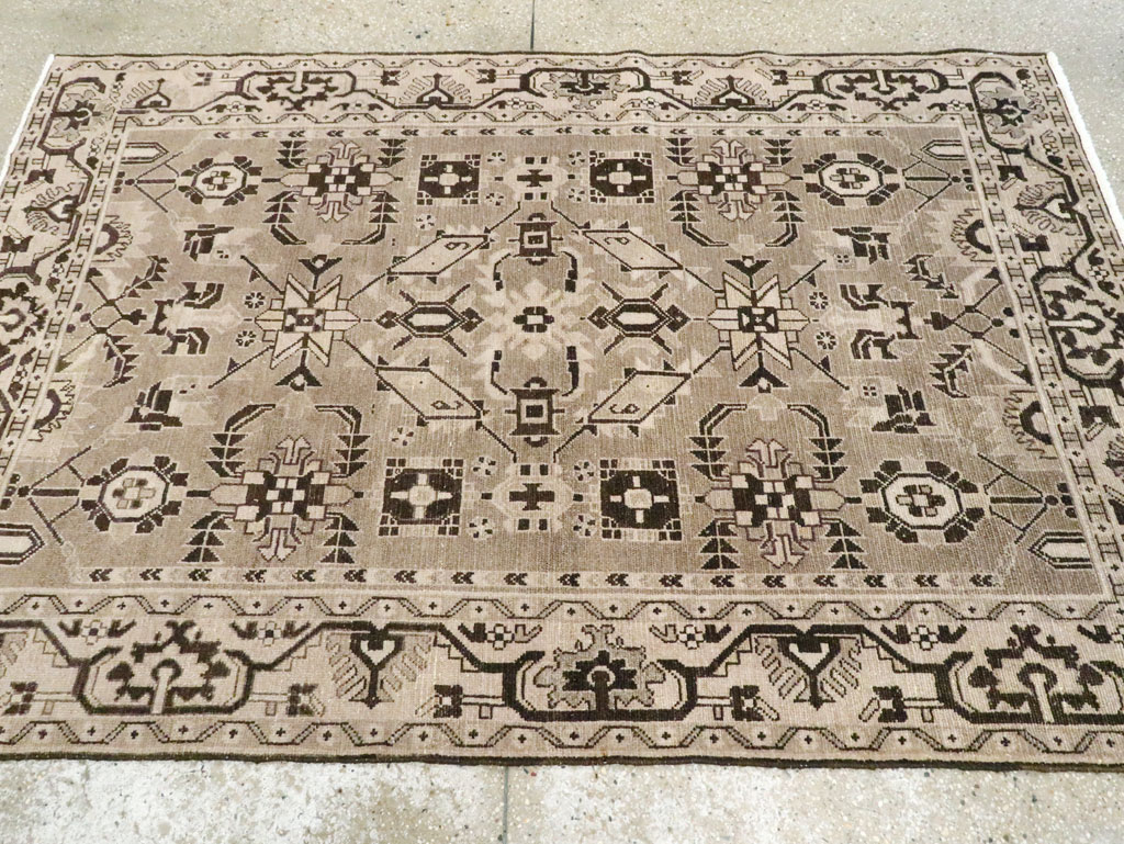Vintage Persian Malayer Accent Rug, No.23567 - Gss
