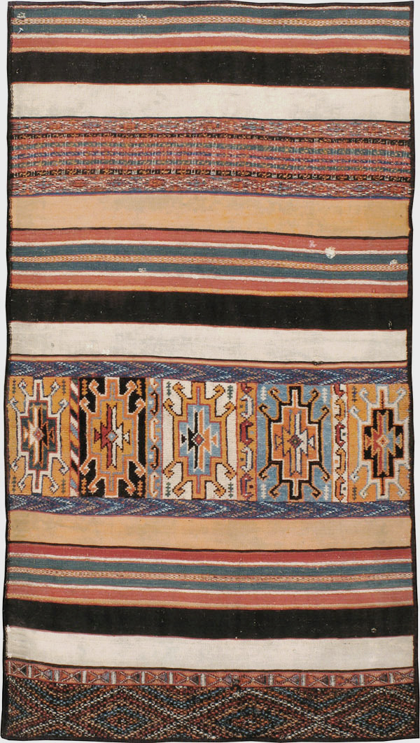 Vintage Persian Flat-weave Kilim, No.23578 - Gss