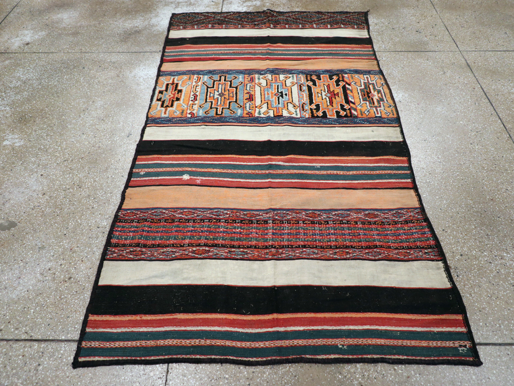 Vintage Persian Flat-weave Kilim, No.23578 - Gss