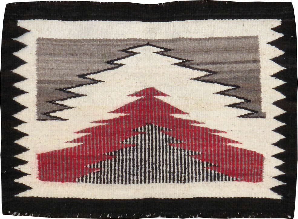 Vintage American Navajo Rug, No.23585 - Gss