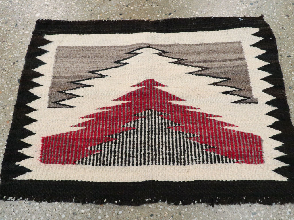 Vintage American Navajo Rug, No.23585 - Gss