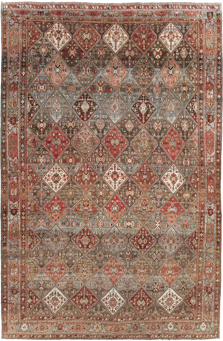 Antique Persian Afshar Carpet, No.23602 - Gss