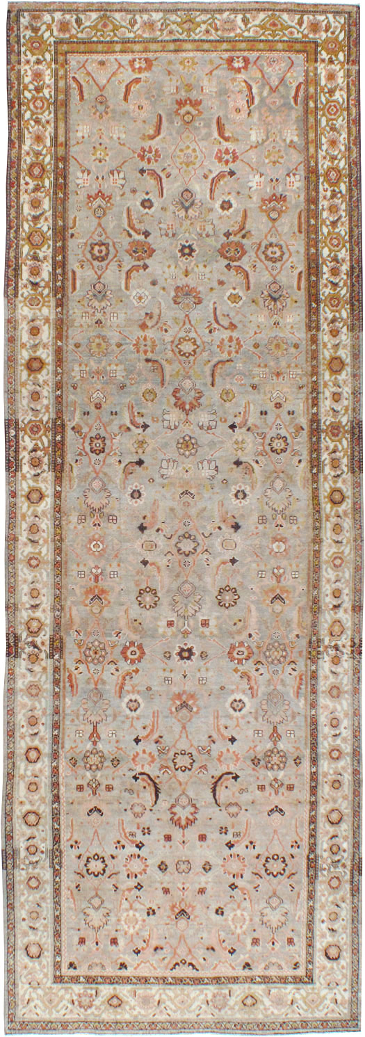Vintage Persian Malayer Wide Gallery Runner, No.23606 - Gss