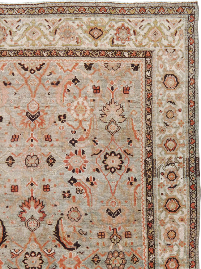 Vintage Persian Malayer Wide Gallery Runner, No.23606 - Gss