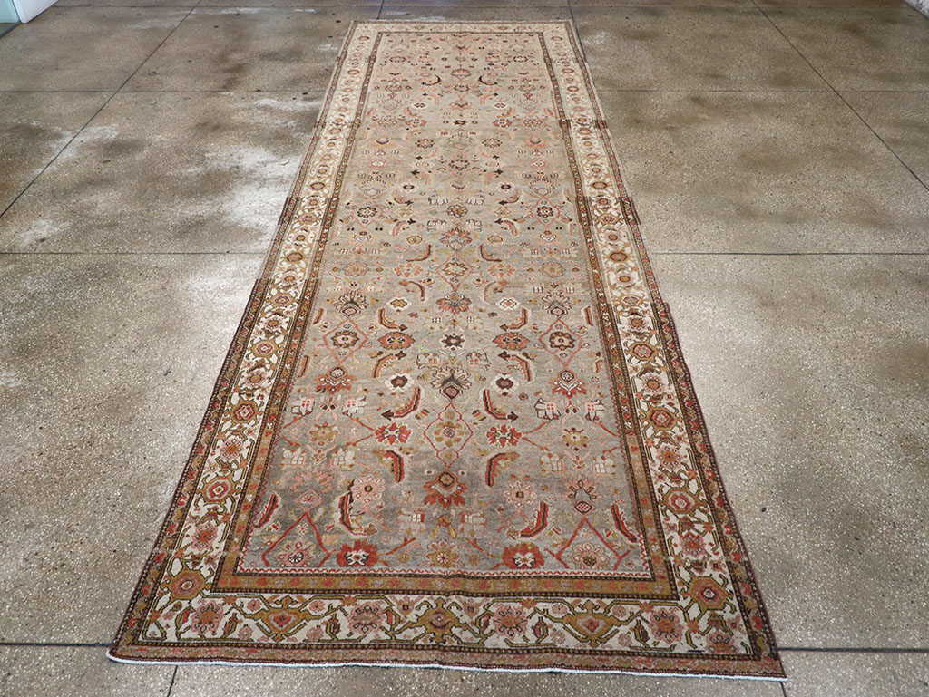 Vintage Persian Malayer Wide Gallery Runner, No.23606 - Gss