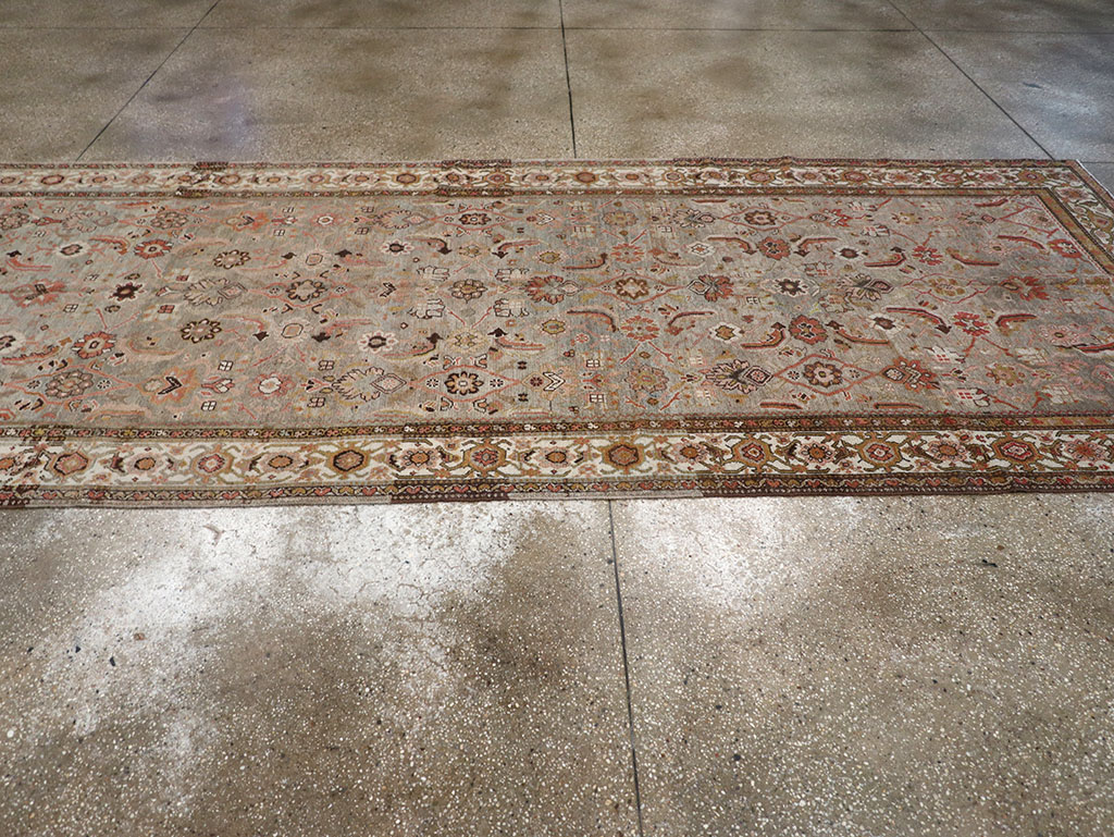 Vintage Persian Malayer Wide Gallery Runner, No.23606 - Gss