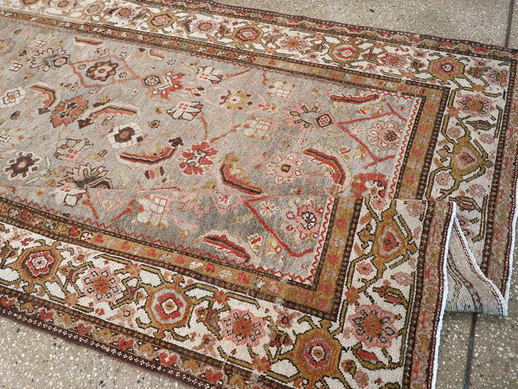 Vintage Persian Malayer Wide Gallery Runner, No.23606 - Gss