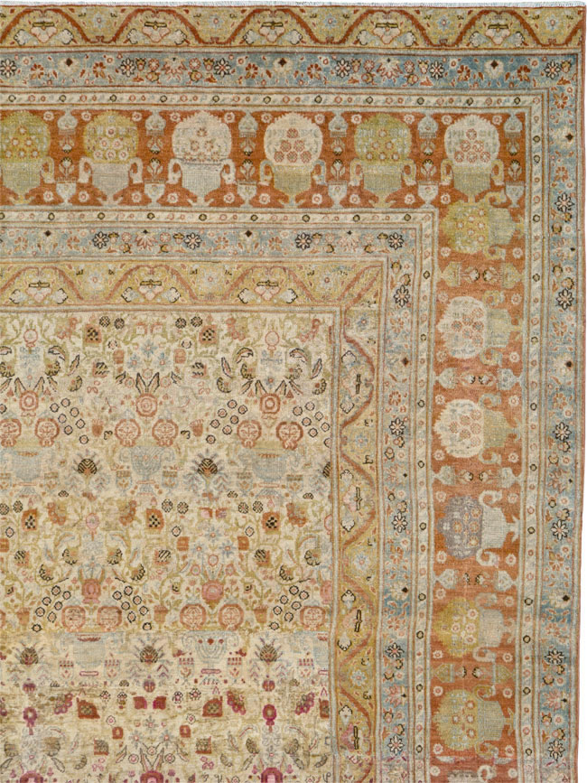 Antique Persian Tabriz Carpet, No.23608 - Gss