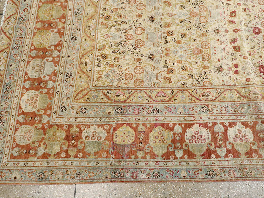 Antique Persian Tabriz Carpet, No.23608 - Gss