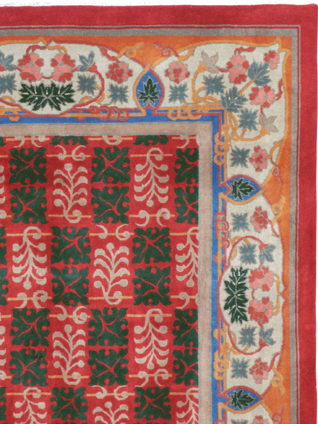 Vintage Chinese Art Deco Carpet, No.23612 - Gss