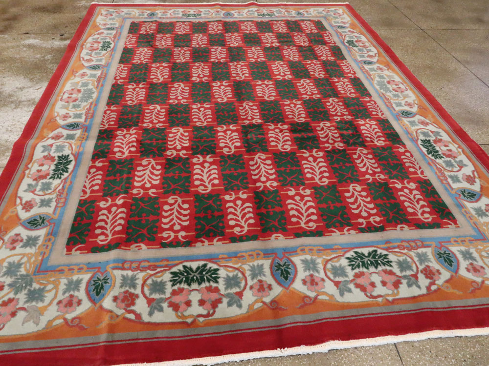 Vintage Chinese Art Deco Carpet, No.23612 - Gss
