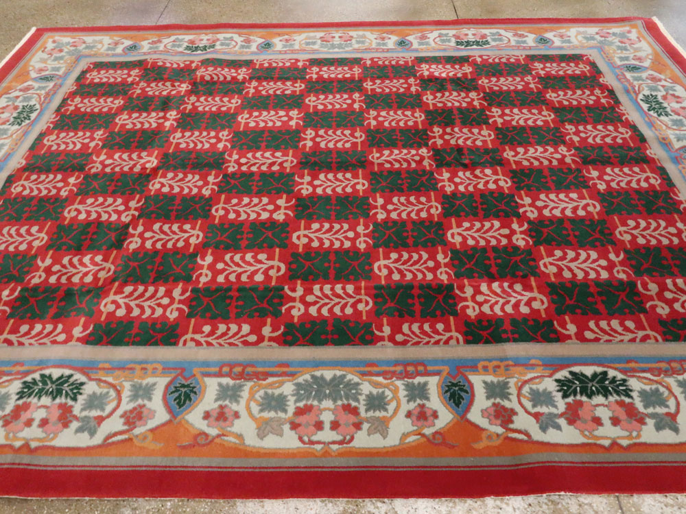 Vintage Chinese Art Deco Carpet, No.23612 - Gss