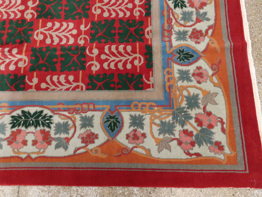 Vintage Chinese Art Deco Carpet, No.23612 - Gss