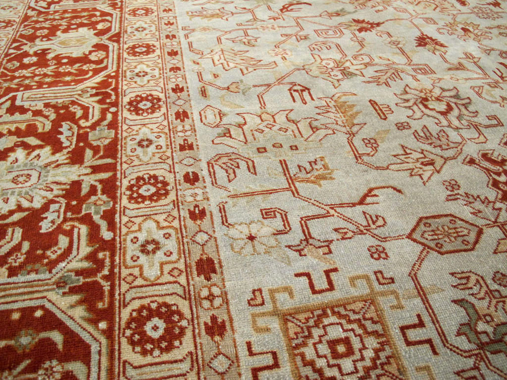 Antique Persian Tabriz Carpet, No.23617 - Gss