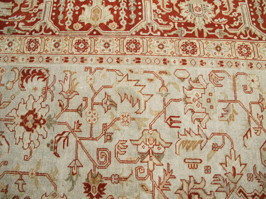 Antique Persian Tabriz Carpet, No.23617 - Gss