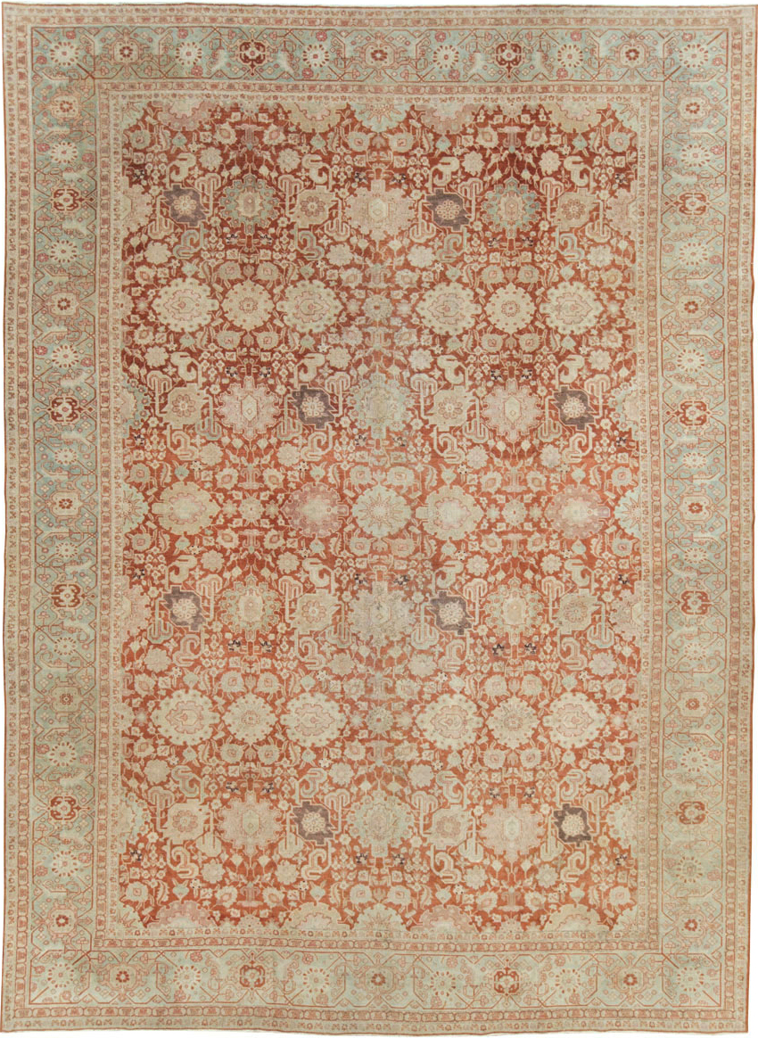 Antique Persian Tabriz Large Room Size Carpet, No.23620 - Gss