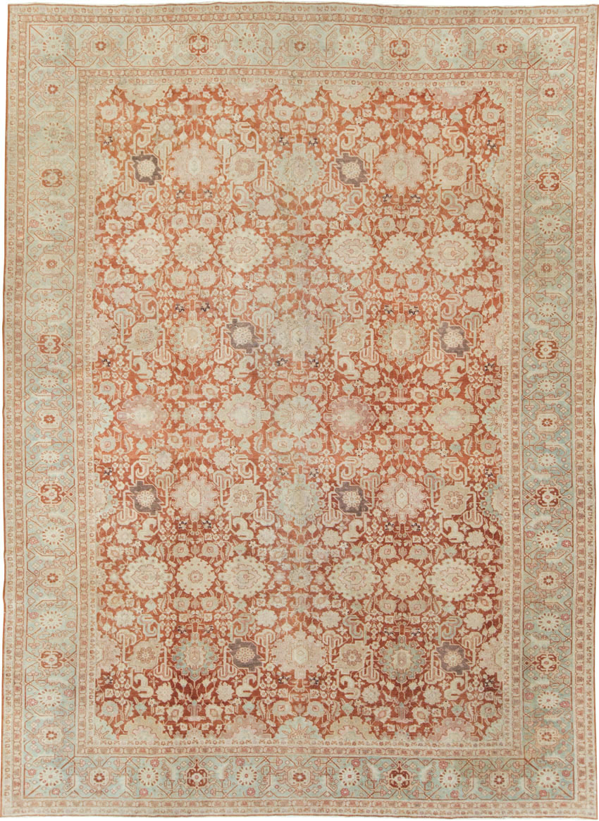 Antique Persian Tabriz Large Room Size Carpet, No.23620 - Gss