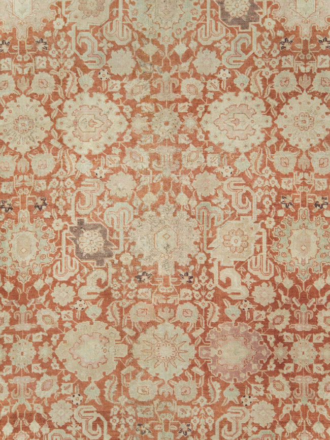 Antique Persian Tabriz Large Room Size Carpet, No.23620 - Gss