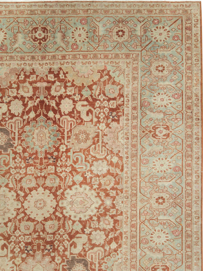 Antique Persian Tabriz Large Room Size Carpet, No.23620 - Gss