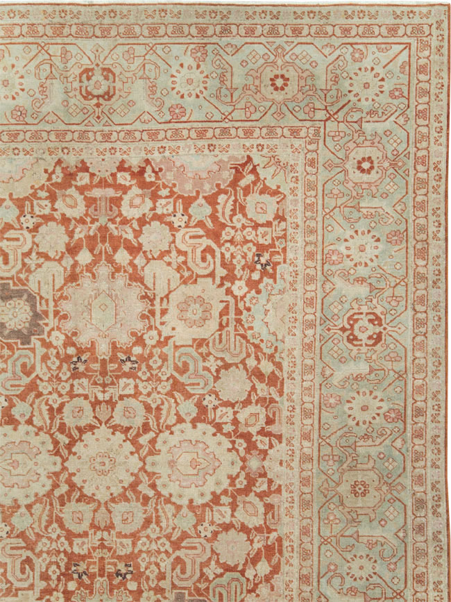 Antique Persian Tabriz Large Room Size Carpet, No.23620 - Gss
