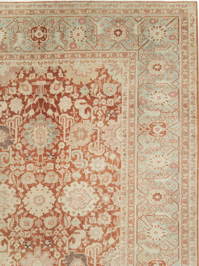 Antique Persian Tabriz Large Room Size Carpet, No.23620 - Gss
