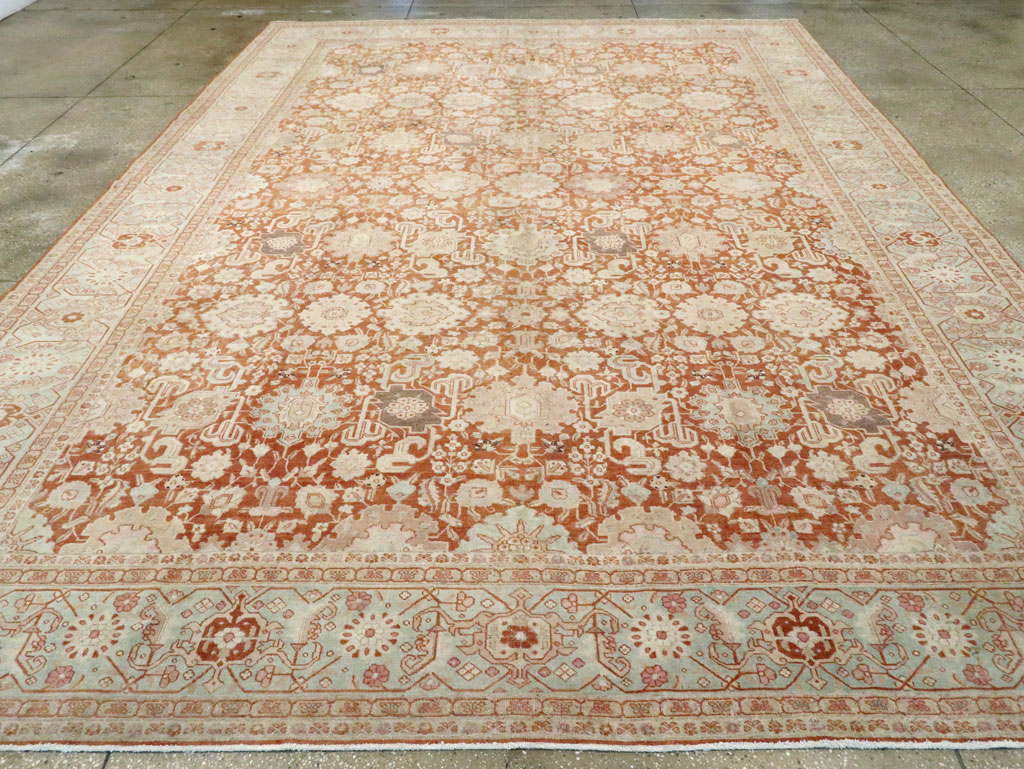 Antique Persian Tabriz Large Room Size Carpet, No.23620 - Gss