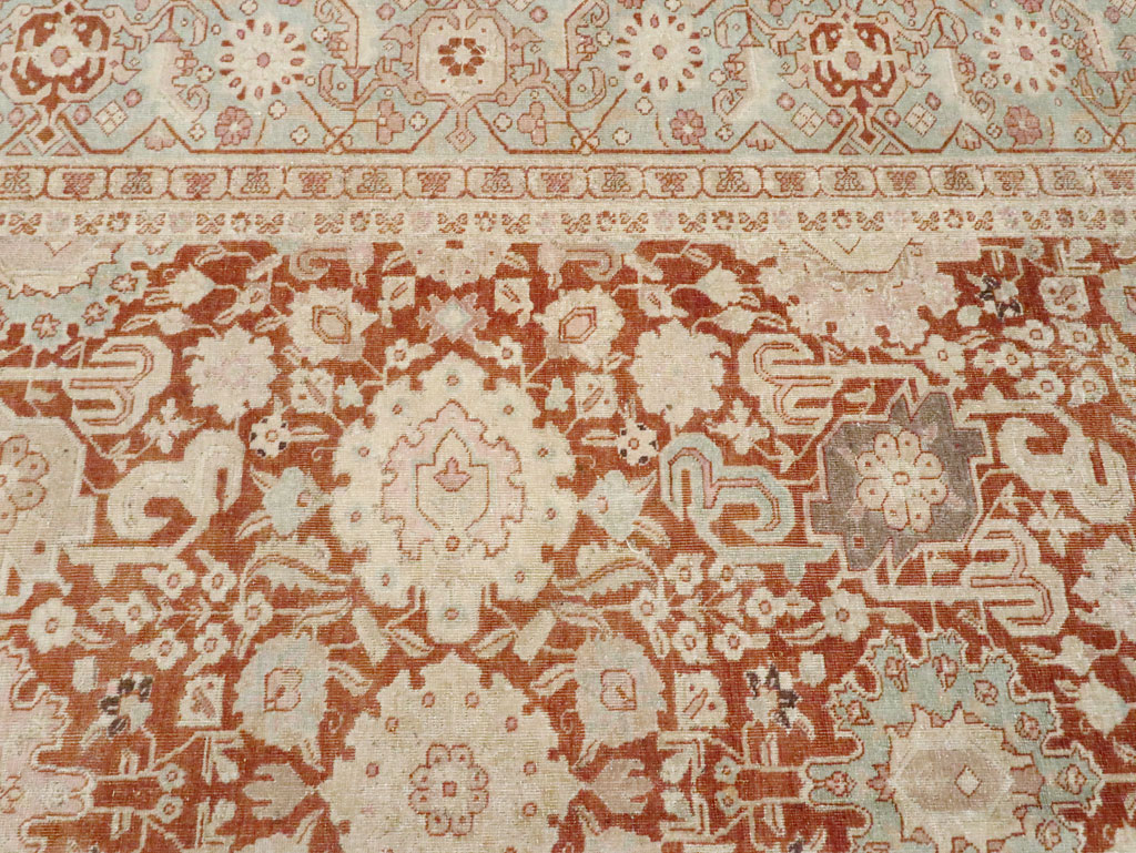 Antique Persian Tabriz Large Room Size Carpet, No.23620 - Gss