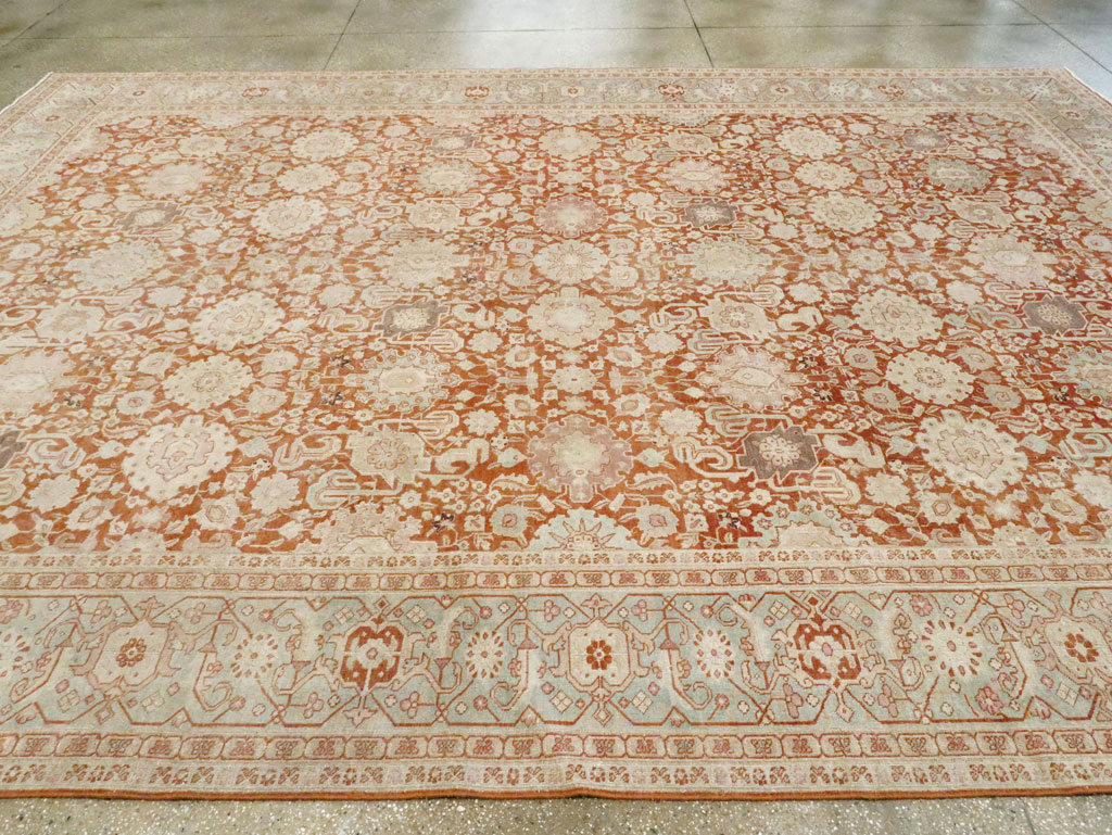 Antique Persian Tabriz Large Room Size Carpet, No.23620 - Gss