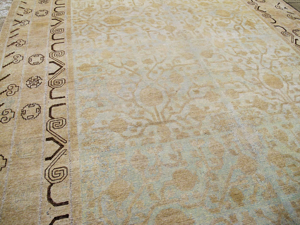 Vintage East Turkestan Khotan Gallery Carpet, No.23621 - Gss