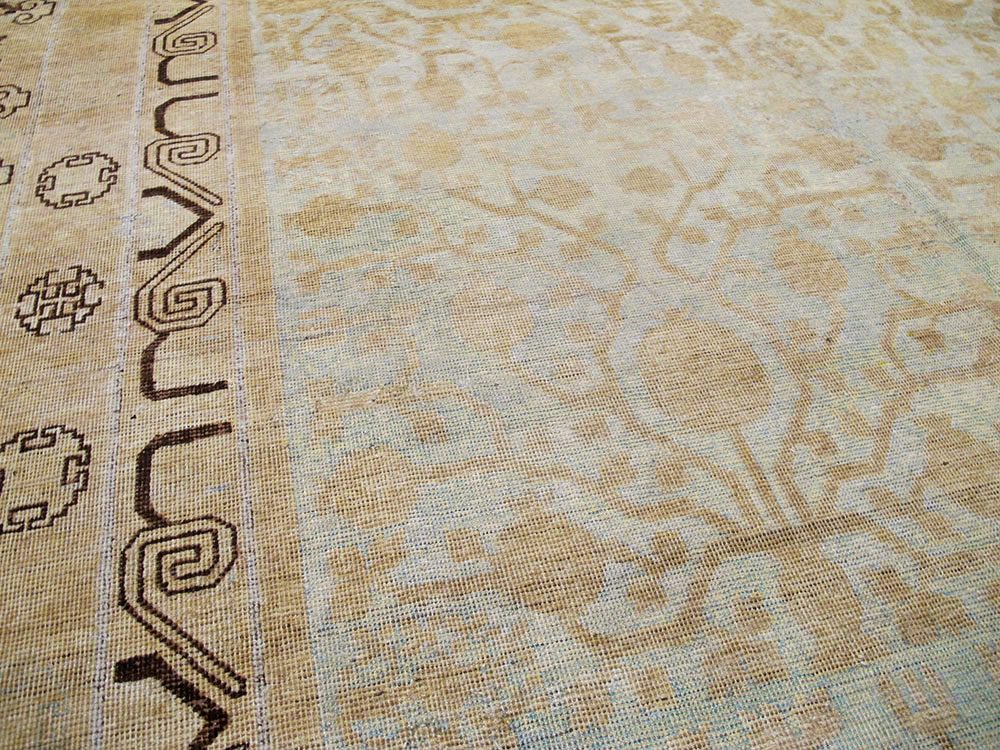 Vintage East Turkestan Khotan Gallery Carpet, No.23621 - Gss