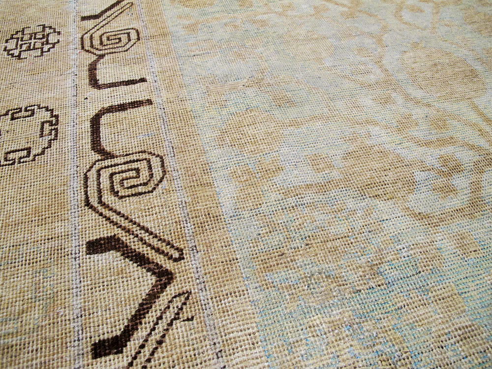 Vintage East Turkestan Khotan Gallery Carpet, No.23621 - Gss